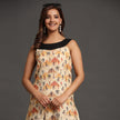 Tribe and Pyramid Print Pure Linen Dress