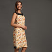 Tribe and Pyramid Print Pure Linen Dress