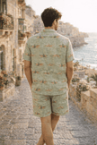 Mare & Stallion Print Premium Linen Coord Set