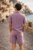 The Lilac Posy Handwork Pure Linen Coord Set