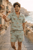 Mare & Stallion Print Premium Linen Coord Set