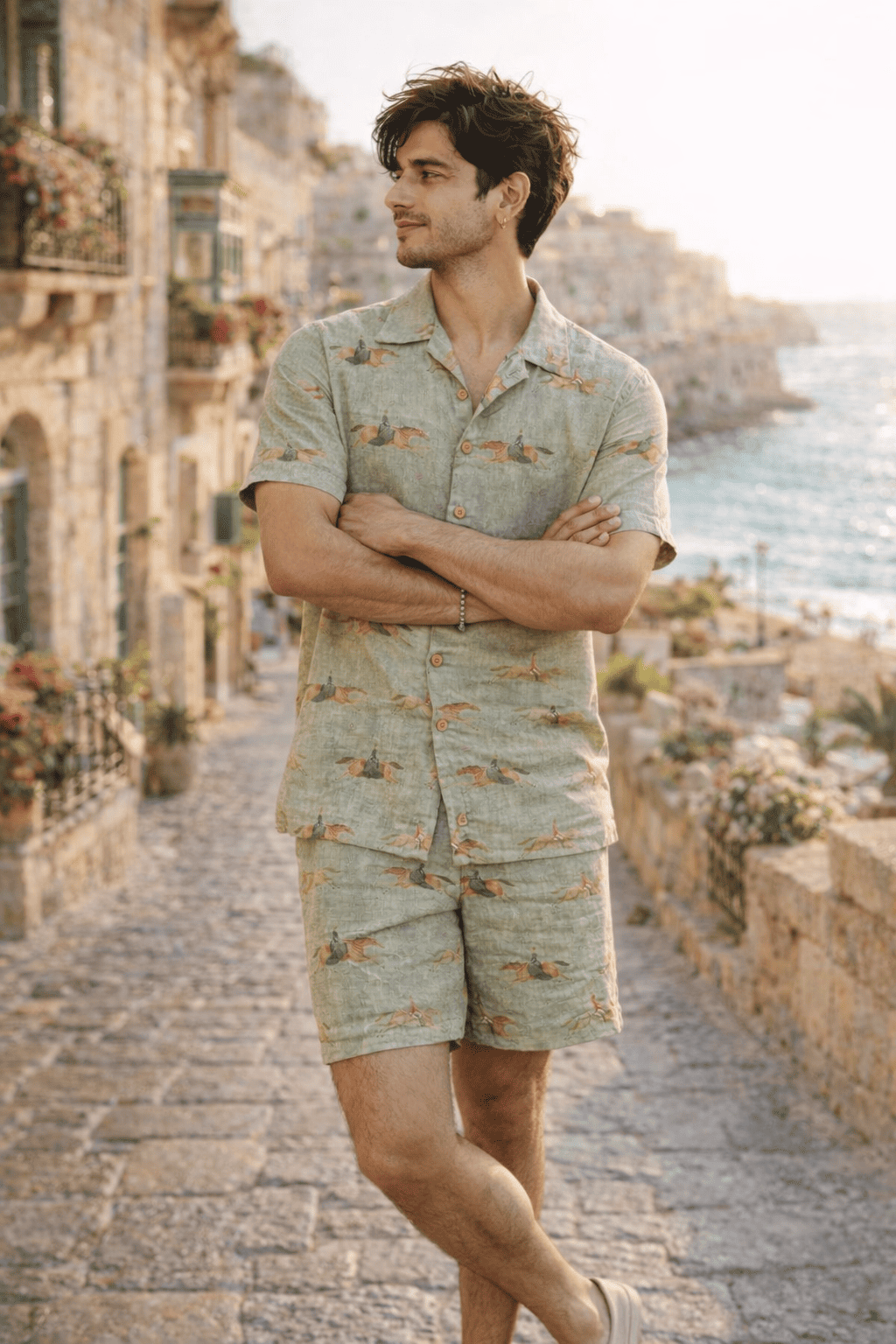 Mare & Stallion Print Premium Linen Coord Set