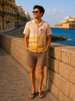 Golden Grasslands Pure Linen Handworked Co-ord Sets