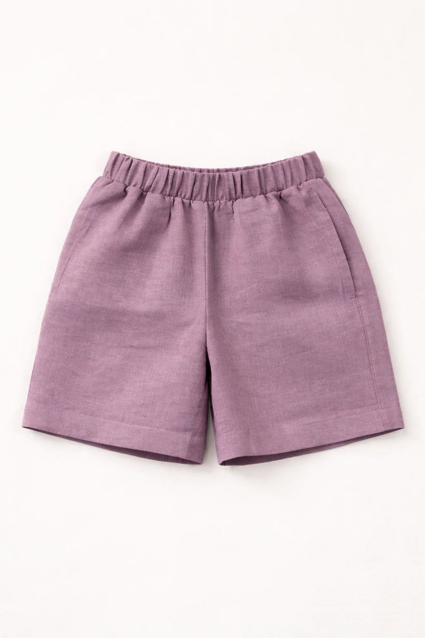 The Lilac Posy Handwork Pure Linen Coord Set