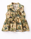 Wildlife Tour Print Premium Linen Top & Short