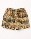 Wildlife Tour Print Premium Linen Top & Short