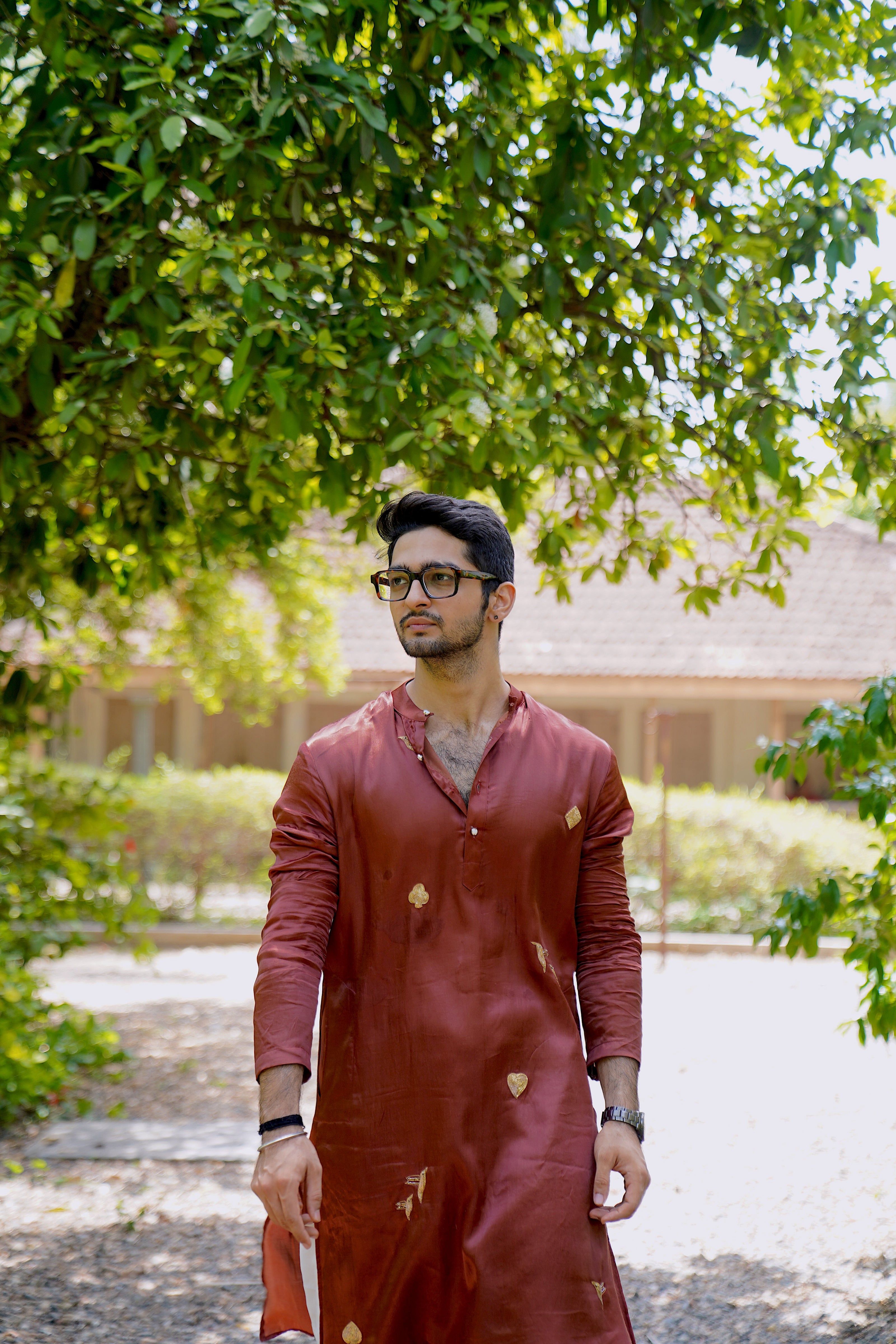 The Wanderers Pure Silk Kurta Pajama Set