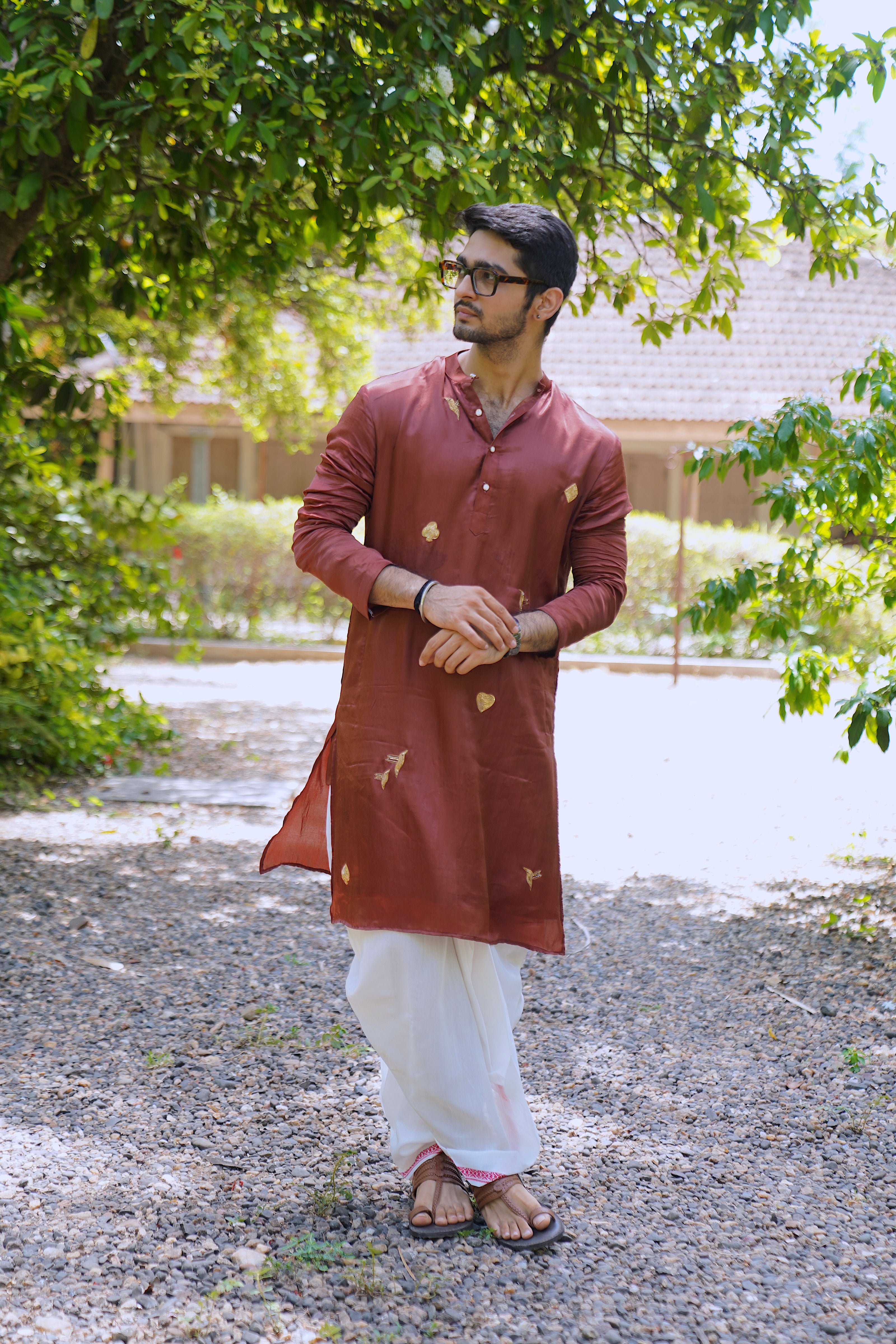 The Wanderers Pure Silk Kurta Pajama Set