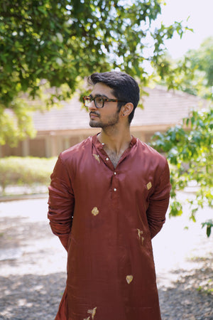 The Wanderers Pure Silk Kurta Pajama Set