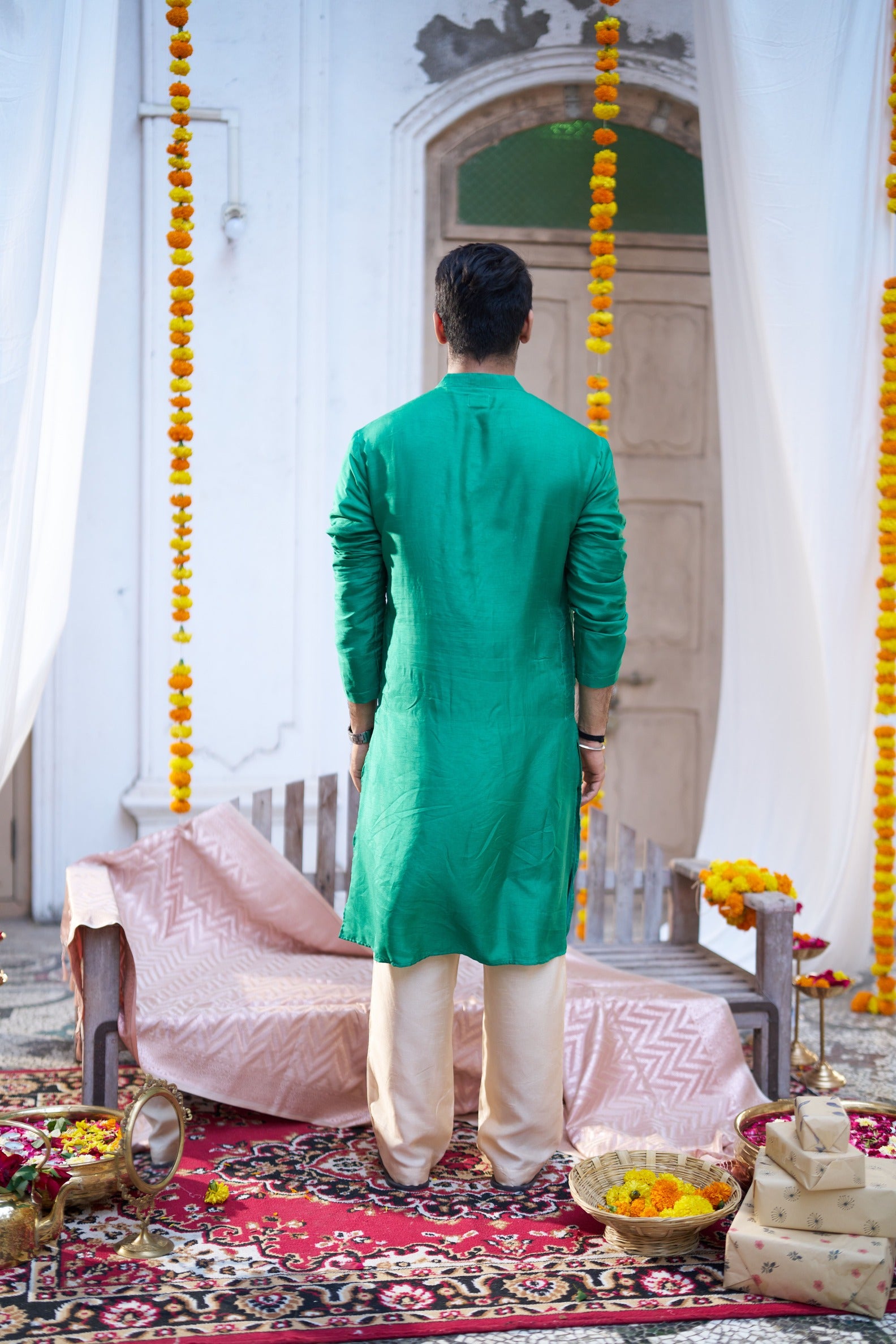 The Story Teller Pure Silk Kurta Pajama Set